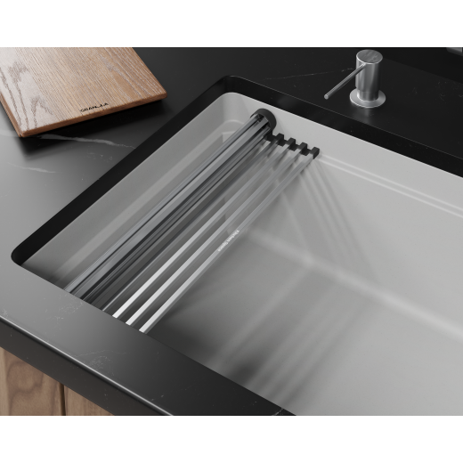 Кухонная мойка GRANULA KITCHEN SPACE RINZER кварц (7309RU, АРКТИК)