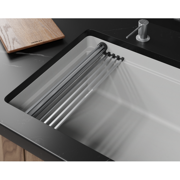 Кухонная мойка GRANULA KITCHEN SPACE RINZER кварц (7309RU, АРКТИК)