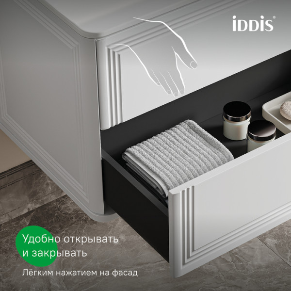 Тумба с умывальником, подвесная, 80 см, белый, Oxford Neo, IDDIS, (OXN80W0i95K)