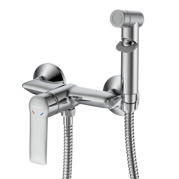 Смеситель DECOROOM DR28 с гигиеническим душем (DR28058)
