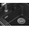 Кухонная мойка GRANULA KITCHEN SPACE RINZER кварц (5807R, ЧЕРНЫЙ)