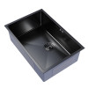Мойка подст.монтаж 65х44 (3,0) вып 3 1/2 MIXLINE PRO 22см с сифоном (черный графит) (548573)
