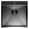 Кухонная мойка 50х50 вып 3 1/2 MIXLINE PRO 20см с сифоном черный графит НАНО (552931)