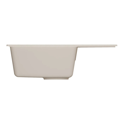 Мойкa MIXLINE МЛ-ГМУ06 (ML-GMU06) УЛЬТРА с крылом, белый камень, 600*420 мм (глуб. чаши 170) (556729)