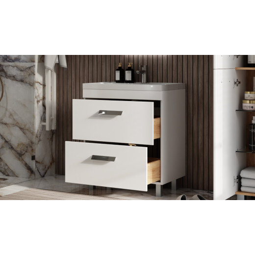Тумба напольная Velvex Orlando 70 белый матовый под раковину rkCla.70-81 (Classica) (tn.ORL.CLA.70.2Y белый матовый)