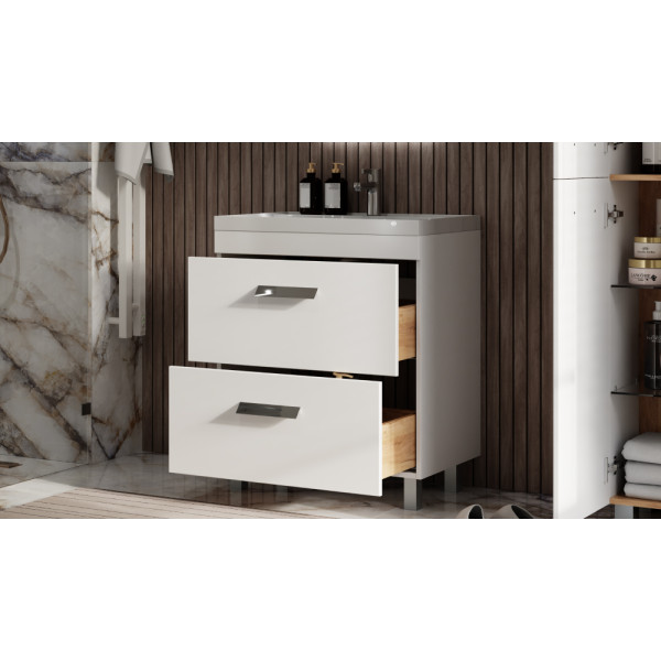 Тумба напольная Velvex Orlando 70 белый матовый под раковину rkCla.70-81 (Classica) (tn.ORL.CLA.70.2Y белый матовый)