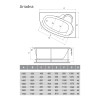 Ванна акриловая Relisan Ariadna R 160x105