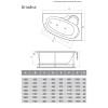 Ванна акриловая Relisan Ariadna R 170x110