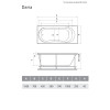 Ванна акриловая Relisan Daria 150x70
