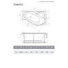 Ванна акриловая Relisan Isabella R 170x90