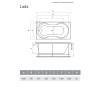 Ванна акриловая Relisan Lada 140x70