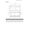 Ванна акриловая Relisan Loara 180x80
