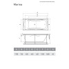 Ванна акриловая Relisan Marina 170x75
