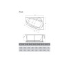 Ванна акриловая Relisan Zoya R 140x90