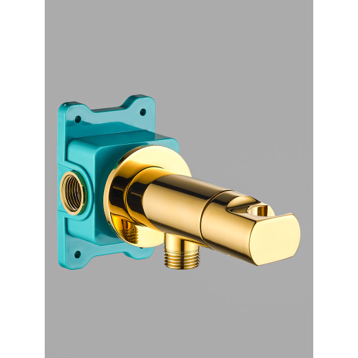 AGATA AL-877-08 золото. Гигиенический душ с прогрессивным смесителем