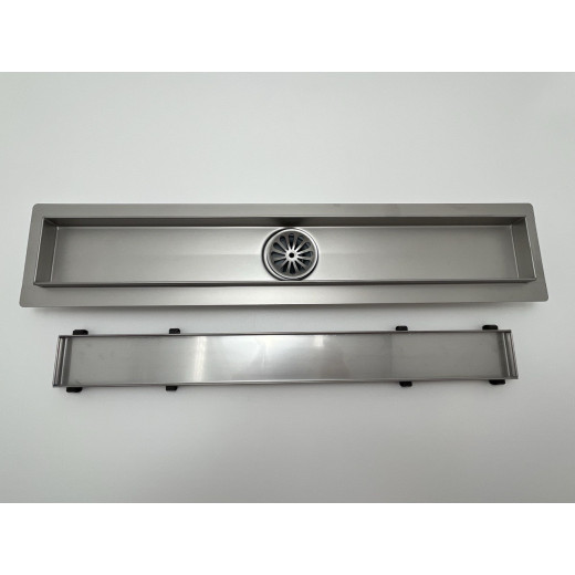 Душевой трап Arianda поворотный/ под плитку 500 мм . Хром