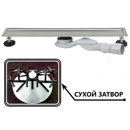 Душевой трап Bajo линейный 900 мм  Хром