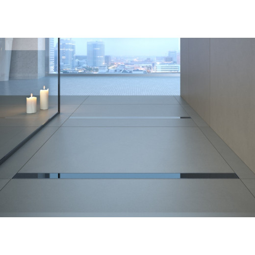 Душевой трап Laguna 800 мм  Чёрное стекло