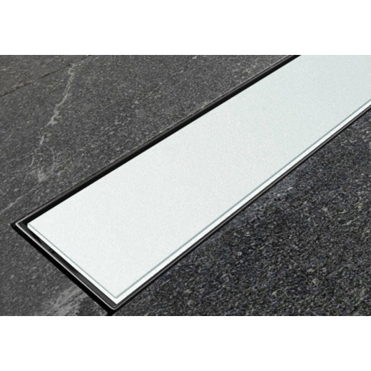 Душевой трап Laguna 900 мм  Белое  стекло