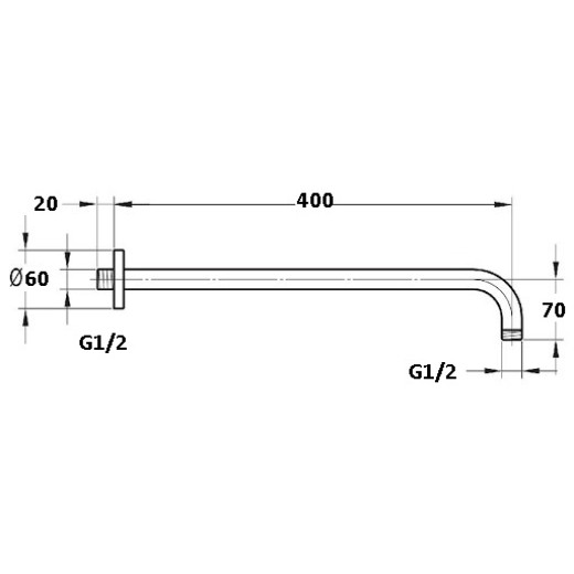 Кронштейн круглый RelisanEcoPlus