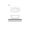 Ванна акриловая Vayer Beta 194x100 KPL Exklusiv