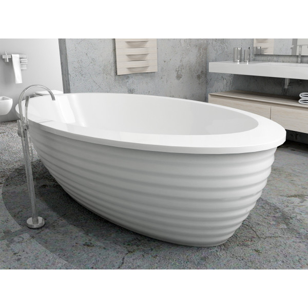 Ванна акриловая Vayer Boomerang (EH) OVAL 1940x1000 c панелью ( монолит)