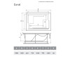 Ванна акриловая Vayer Coral 180х120