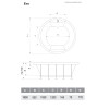 Ванна акриловая Vayer Eva D180