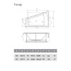 Ванна акриловая Vayer Trinity L 170x130