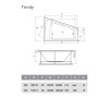 Ванна акриловая Vayer Trinity R 170x130