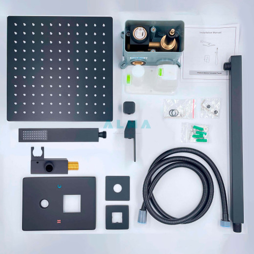 Leine Встраиваемый душевой комплект 2 режима TVZ-0810 Чёрный