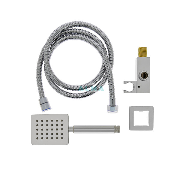 Weber Встраиваемый душевой комплект с термостатом 3 режима TVZ-0806 Хром