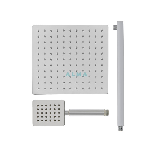 Weber Встраиваемый душевой комплект с термостатом 3 режима TVZ-0806 Хром