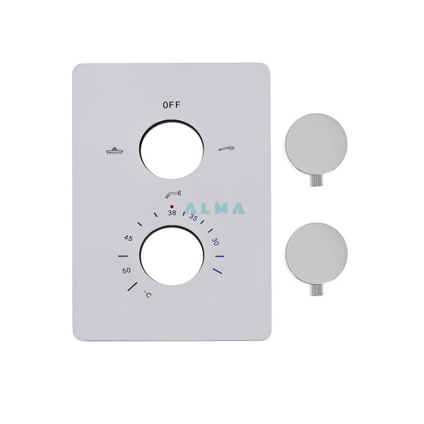 Weber Встраиваемый душевой комплект с термостатом 3 режима TVZ-0806 Хром