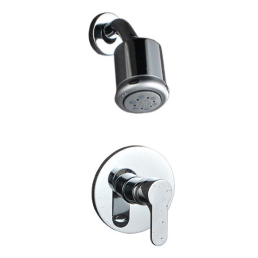 Bartin Встраиваемый душевой комплект со смесителем 1 режим TVZ-0896 Хром