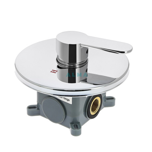 Bartin Встраиваемый душевой комплект со смесителем 1 режим TVZ-0896 Хром