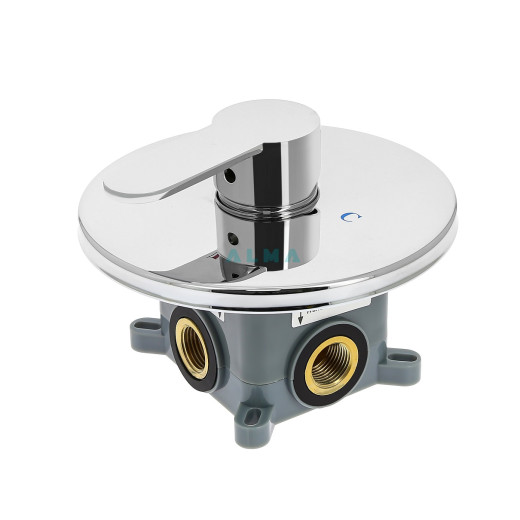 Bartin Встраиваемый душевой комплект со смесителем 1 режим TVZ-0896 Хром