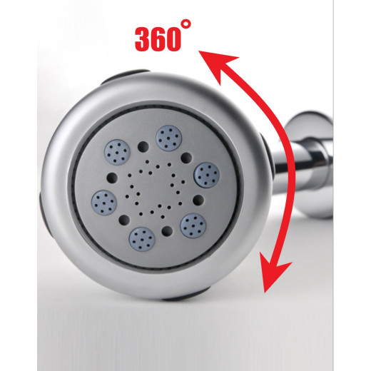 Bartin Встраиваемый душевой комплект со смесителем 1 режим TVZ-0895 Чёрный