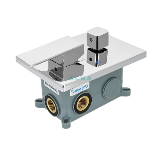 Liros Встраиваемый душевой комплект со смесителем 3 режима TVZ-0876 Хром