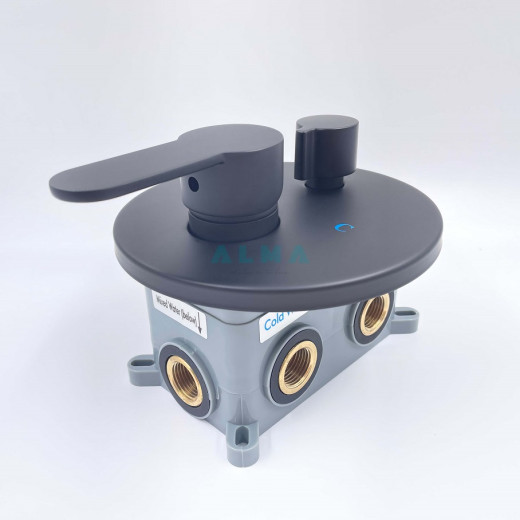 Marita Встраиваемый душевой комплект со смесителем 3 режима TVZ-8833 Чёрный