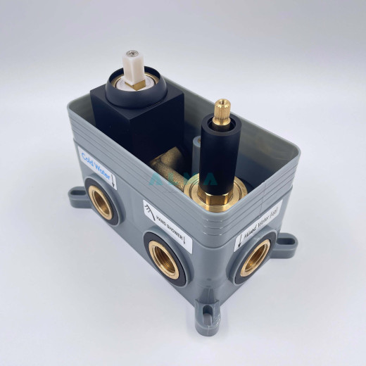 Ruver Встраиваемый душевой комплект со смесителем 3 режима TVZ-8830 Чёрный