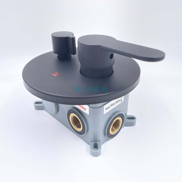 Ruver Встраиваемый душевой комплект со смесителем 3 режима TVZ-8830 Чёрный