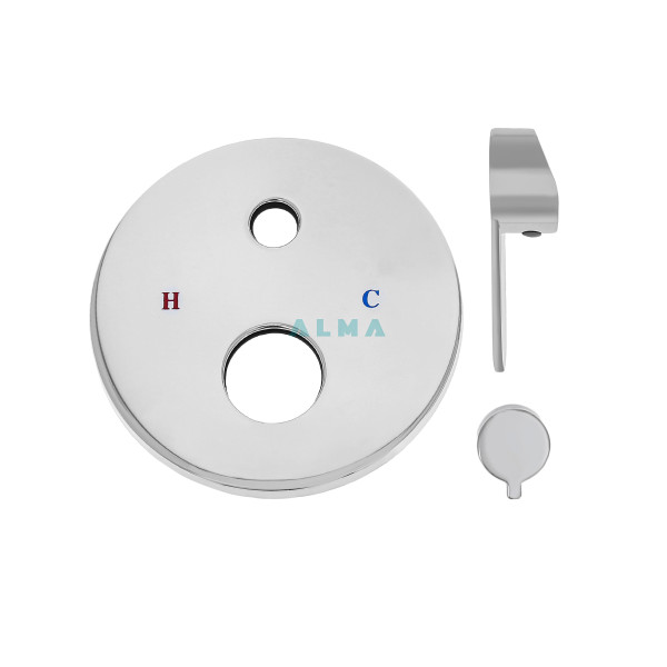 Sakari Встраиваемый душевой комплект со смесителем 2 режима TVZ-0891 Хром