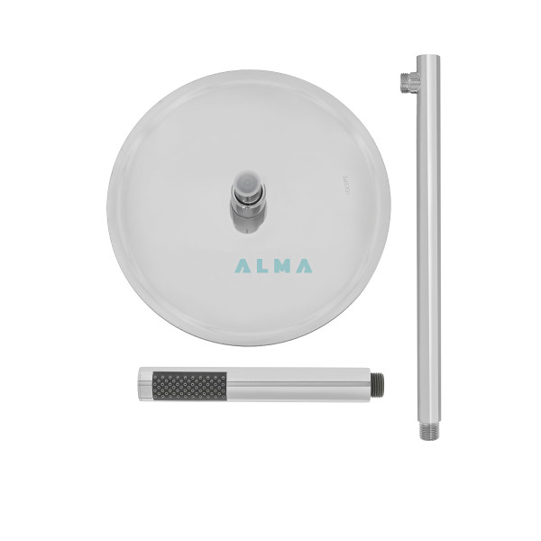 Sakari Встраиваемый душевой комплект со смесителем 2 режима TVZ-0891 Хром