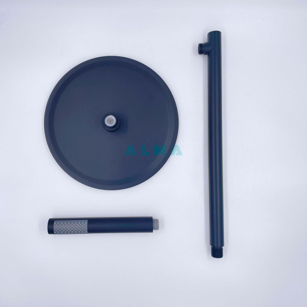 Sakari Встраиваемый душевой комплект со смесителем 2 режима TVZ-0890 Чёрный