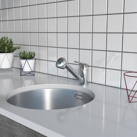 Смеситель для кухни Paini Creta выдвижной излив 42CR568LMKM