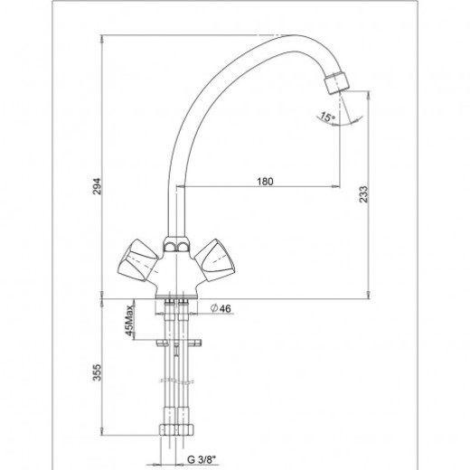 Смеситель для кухни Paini Classica BKCR570AEFFKM