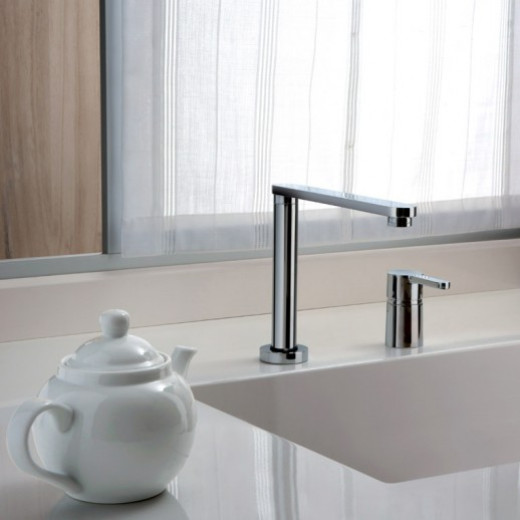 Смеситель для кухни Paini Arena складной с отдельным рычагом управления 92CR569/5822FKM