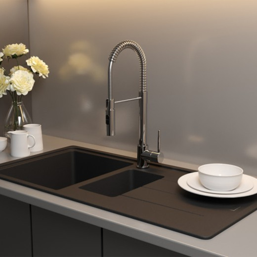 Смеситель для кухни Paini Cox гибкий излив 78CR557PEKM