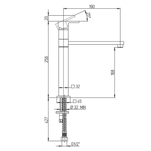 Смеситель для кухни Paini Dax-R 84CR579RSKM
